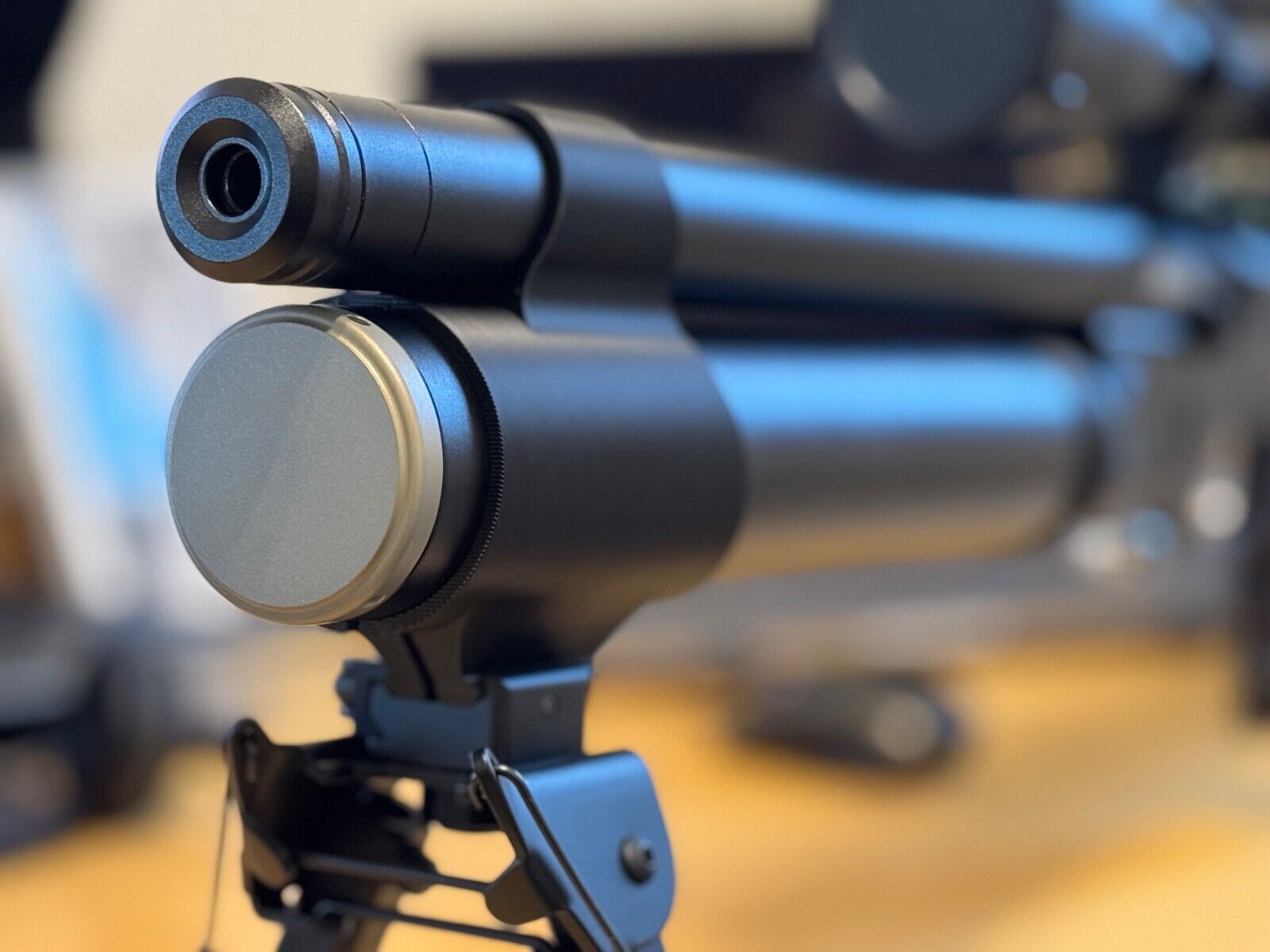 AEA HP Max MKII & BinTac T9 Bottle Clamp - Model 1 "laufumfassend" (Bipod Mount, Zweibein, Zweibeinmontage) - 3D-Druck aus dem Westerwald