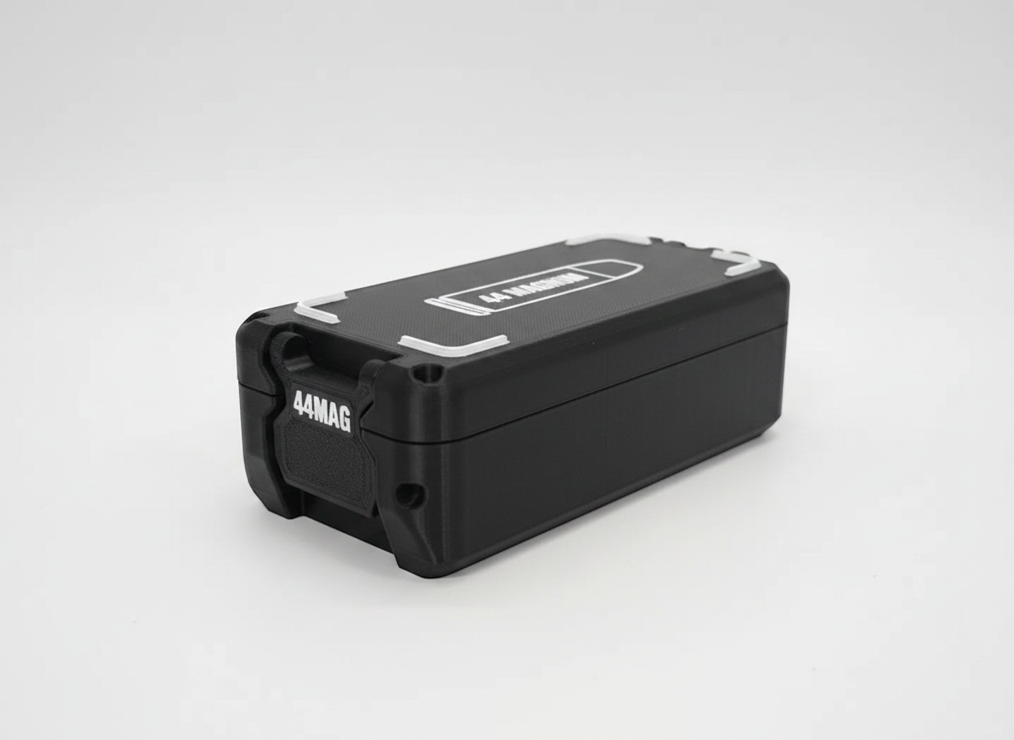 Filamelt Munitionsbox / 44 Magnum / 'Klappdeckel' / Patronenbox, Ammo Box - 3D-Druck aus dem Westerwald