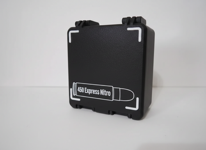Filamelt Munitionsbox / 450 Nitro Express / 'Klappdeckel' / Patronenbox, Ammo Box - 3D-Druck aus dem Westerwald
