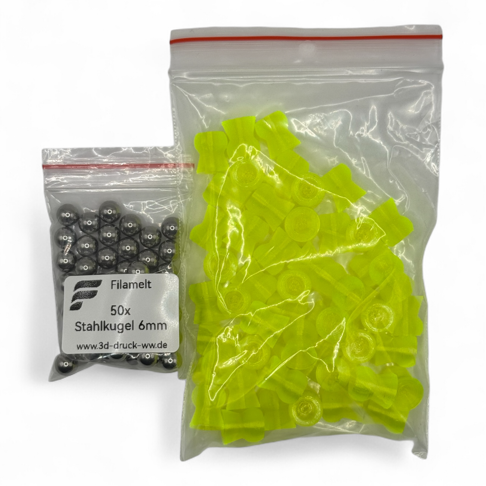 50x Low-Power Diabolos, 9mm, CAL .357, Wiederverwendbar, AEA HP Max - 3D-Druck aus dem Westerwald