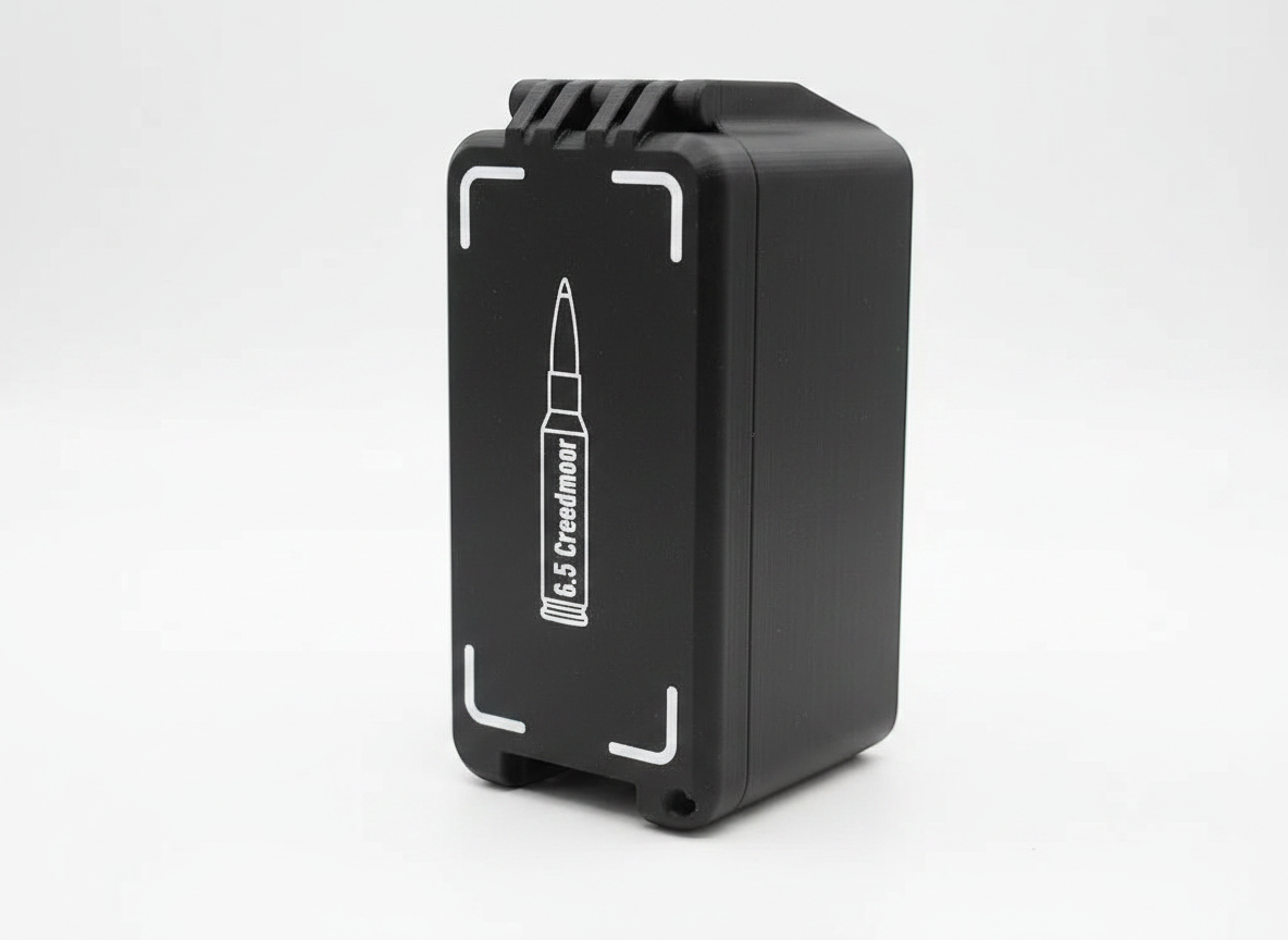 Filamelt Munitionsbox / 6.5 Creedmoor / 'Klappdeckel' / Patronenbox, Ammo Box - 3D-Druck aus dem Westerwald