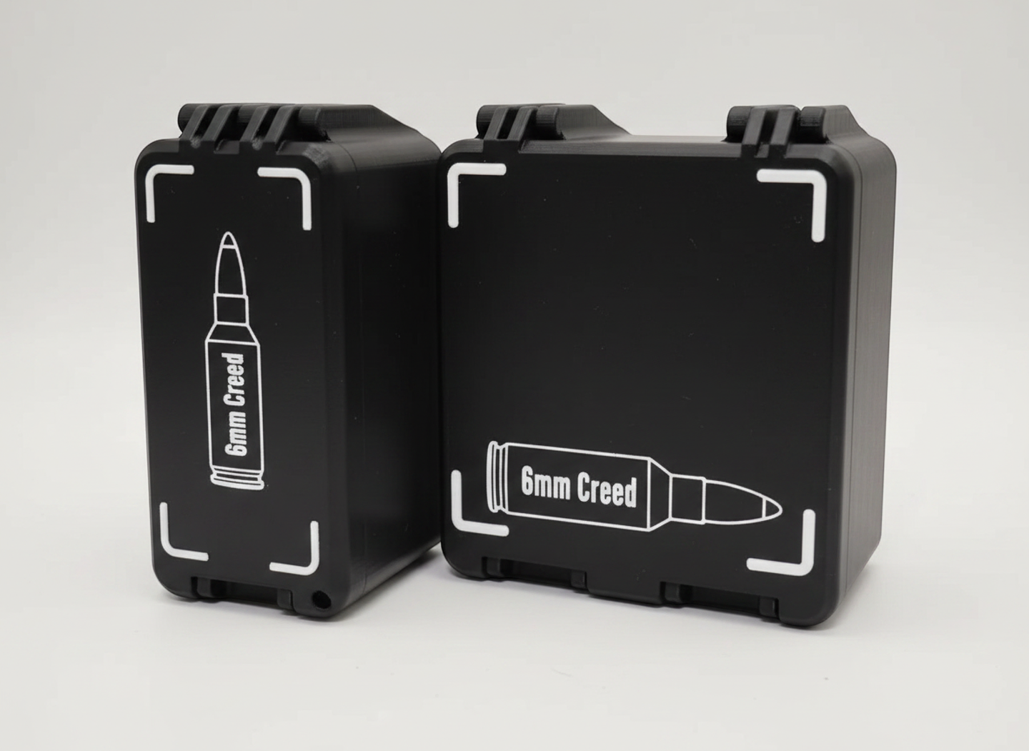 Filamelt Munitionsbox / 6mm Creedmoor / 'Klappdeckel' / Patronenbox, Ammo Box - 3D-Druck aus dem Westerwald