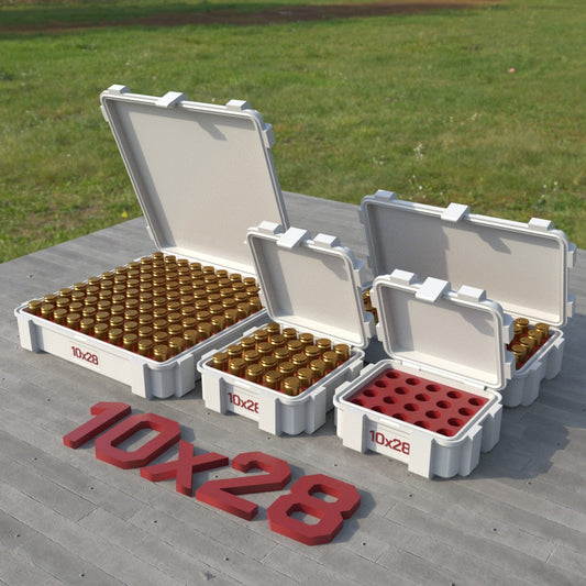 Filamelt Munitionsbox / 10x28 / ‘Klappdeckel’  / Patronenbox, Ammo Box - 3D-Druck aus dem Westerwald