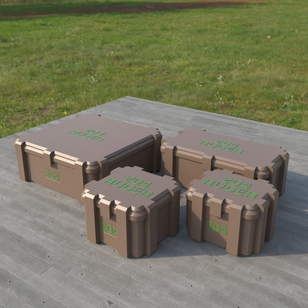 Filamelt Munitionsbox / .204 Ruger / ‘Klappdeckel’  / Patronenbox, Ammo Box - 3D-Druck aus dem Westerwald