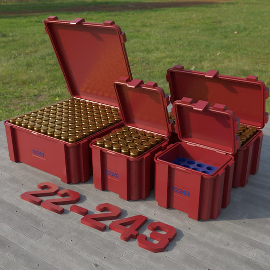 Filamelt Munitionsbox / .22-243 / ‘Klappdeckel’  / Patronenbox, Ammo Box - 3D-Druck aus dem Westerwald