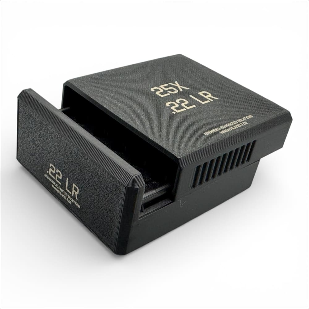 Filamelt Munitionsbox /.22 LR / ‘Schiebedeckel’ 25er / Kaliberangabe (Standard) Munitionsbox