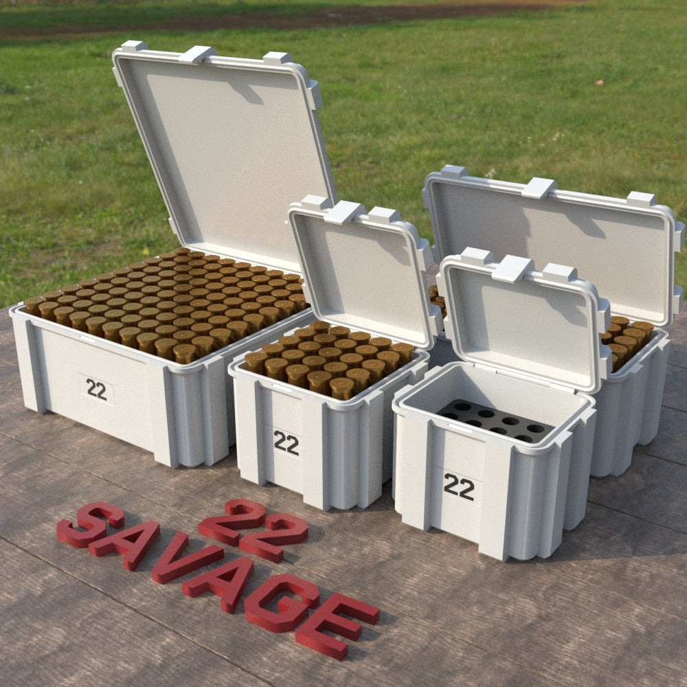 Filamelt Munitionsbox / .22 Savage / ‘Klappdeckel’  / Patronenbox, Ammo Box - 3D-Druck aus dem Westerwald