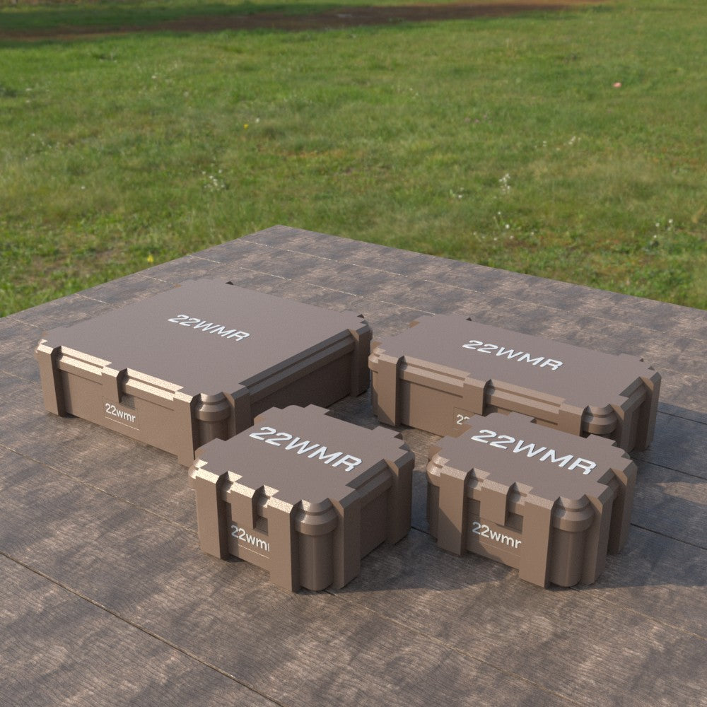 Filamelt Munitionsbox / .22 WMR / ‘Klappdeckel’  / Patronenbox, Ammo Box - 3D-Druck aus dem Westerwald