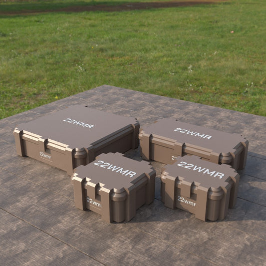 Filamelt Munitionsbox / .22 WMR / ‘Klappdeckel’  / Patronenbox, Ammo Box - 3D-Druck aus dem Westerwald