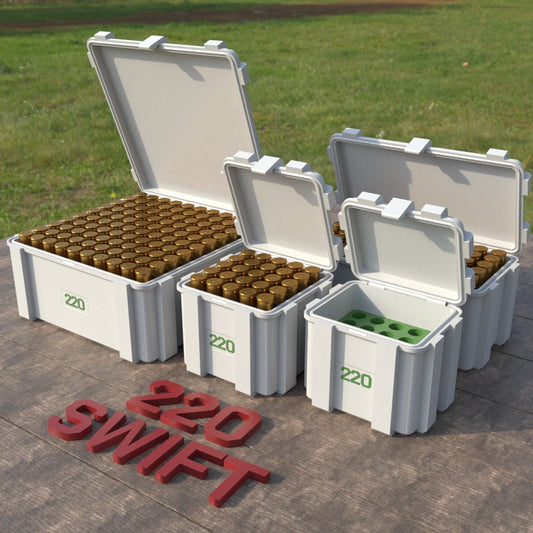 Filamelt Munitionsbox / .220 Swift / ‘Klappdeckel’  / Patronenbox, Ammo Box - 3D-Druck aus dem Westerwald