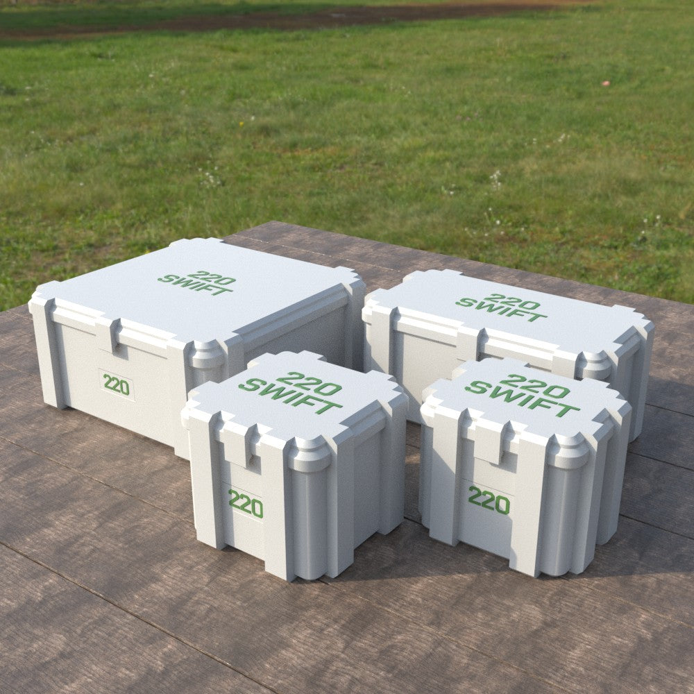 Filamelt Munitionsbox / .220 Swift / ‘Klappdeckel’  / Patronenbox, Ammo Box - 3D-Druck aus dem Westerwald