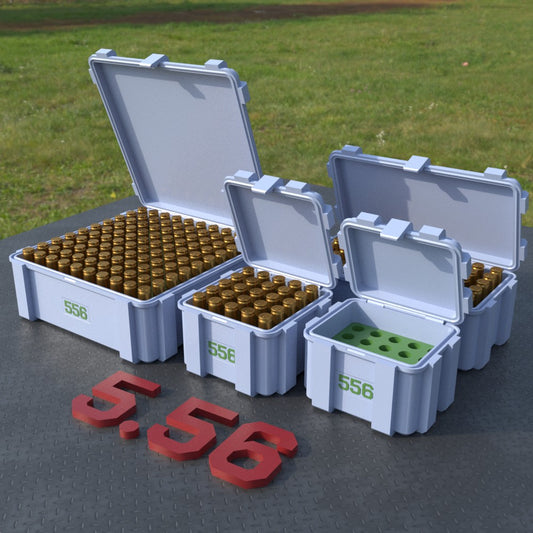 Filamelt Munitionsbox / .223 Remington / 5.56 / ‘Klappdeckel’  / Patronenbox, Ammo Box - 3D-Druck aus dem Westerwald