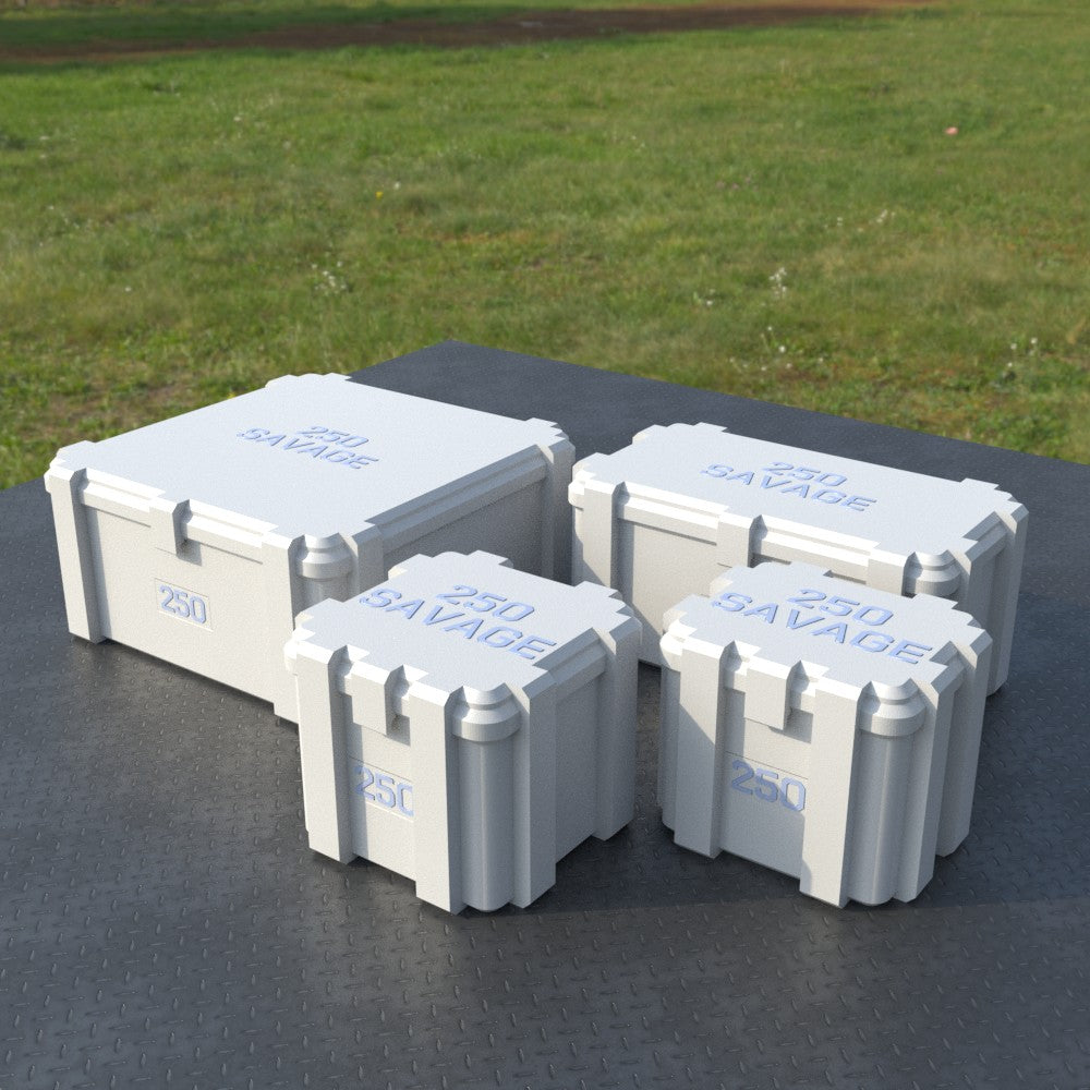 Filamelt Munitionsbox / .250 Savage / ‘Klappdeckel’  / Patronenbox, Ammo Box - 3D-Druck aus dem Westerwald