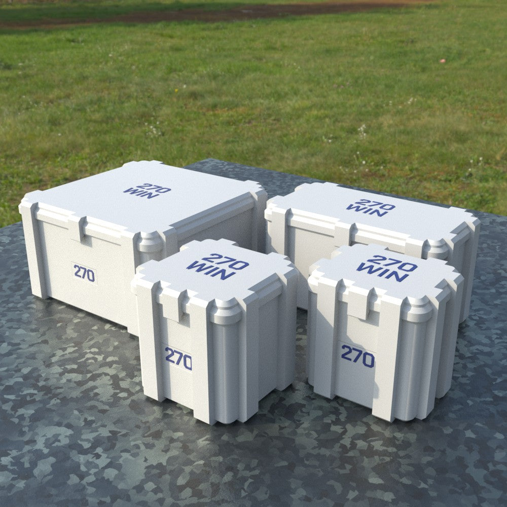 Filamelt Munitionsbox / .270 Winchester / ‘Klappdeckel’  / Patronenbox, Ammo Box - 3D-Druck aus dem Westerwald