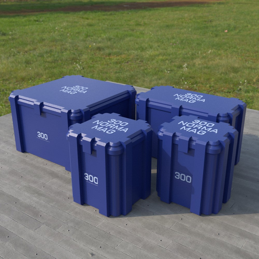 Filamelt Munitionsbox / .300 Norma Magnum / ‘Klappdeckel’  / Patronenbox, Ammo Box - 3D-Druck aus dem Westerwald