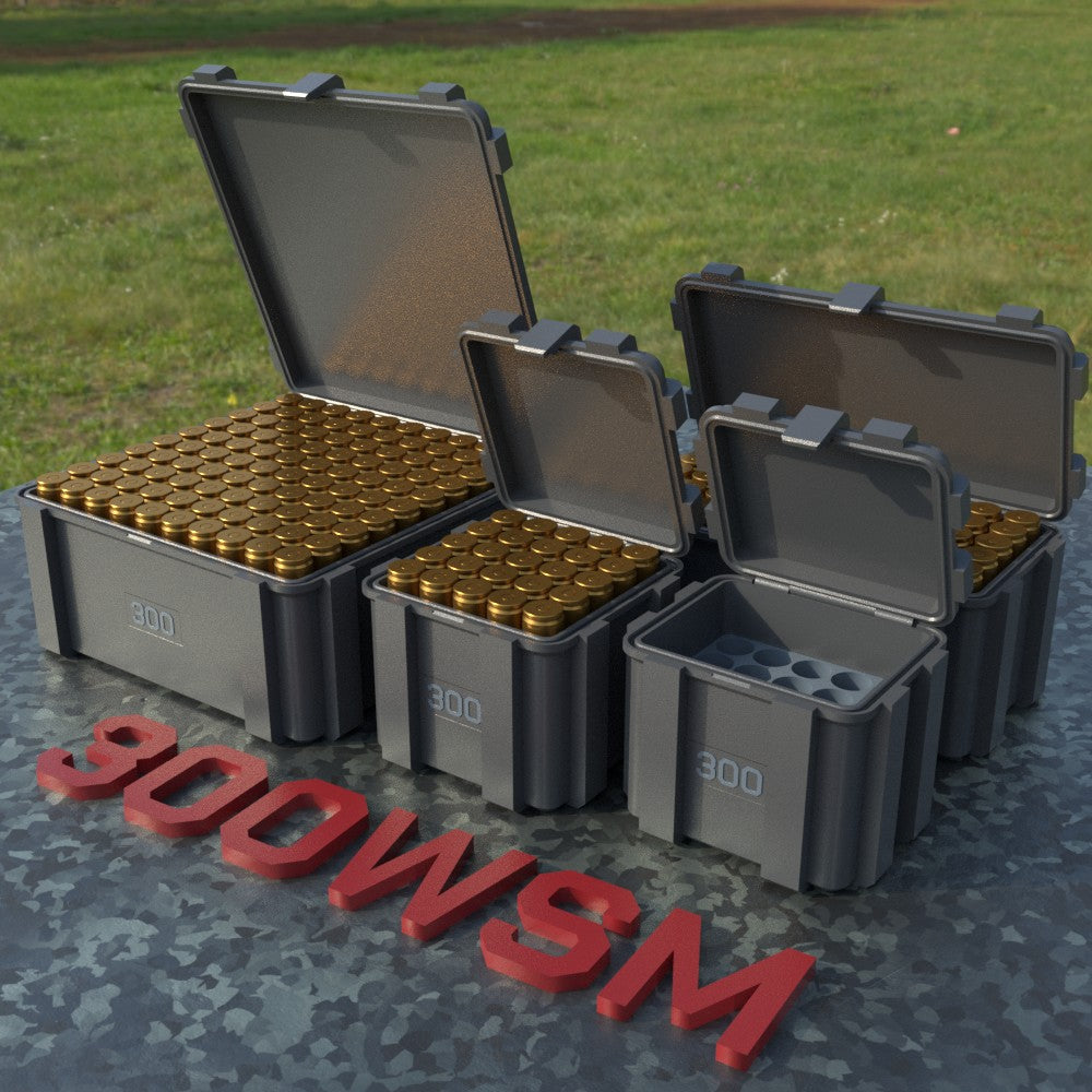Filamelt Munitionsbox / .300 WSM / ‘Klappdeckel’  / Patronenbox, Ammo Box - 3D-Druck aus dem Westerwald
