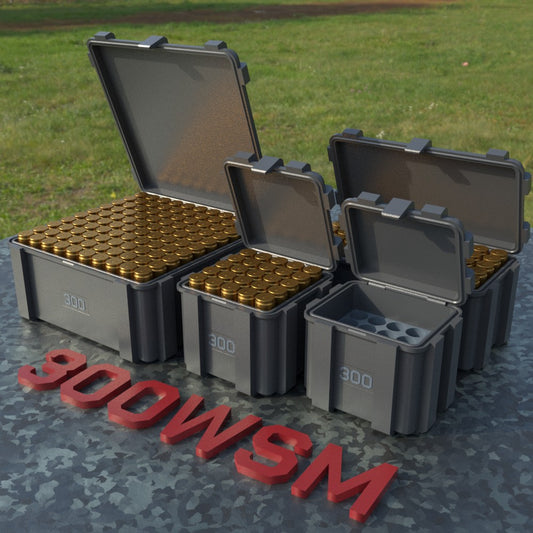 Filamelt Munitionsbox / .300 WSM / ‘Klappdeckel’  / Patronenbox, Ammo Box - 3D-Druck aus dem Westerwald