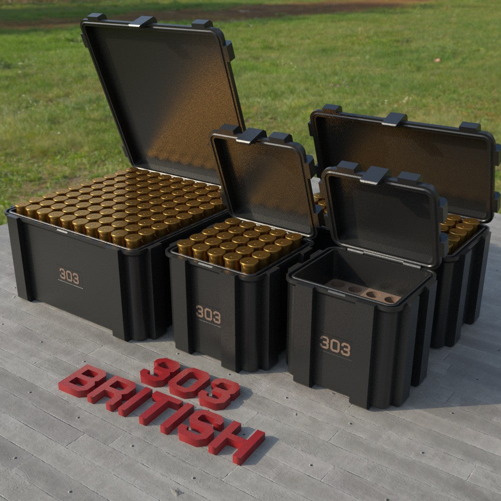 Filamelt Munitionsbox / .303 British / ‘Klappdeckel’  / Patronenbox, Ammo Box - 3D-Druck aus dem Westerwald