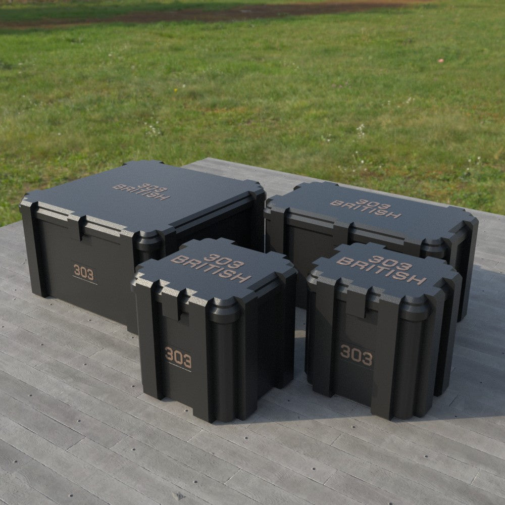 Filamelt Munitionsbox / .303 British / ‘Klappdeckel’  / Patronenbox, Ammo Box - 3D-Druck aus dem Westerwald