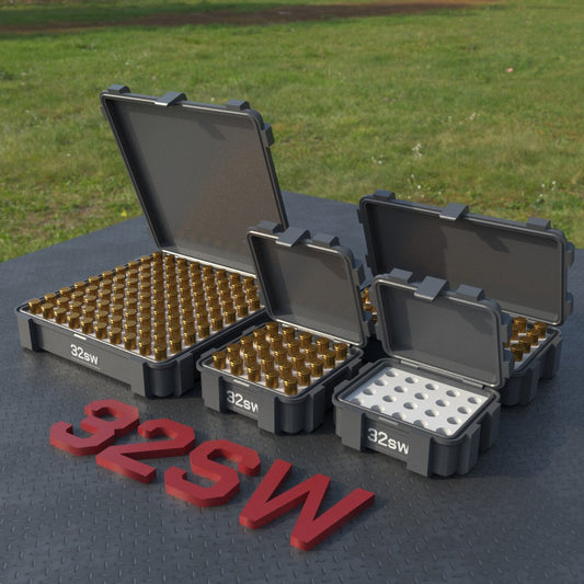 Filamelt Munitionsbox / .32 SW Long / ‘Klappdeckel’  / Patronenbox, Ammo Box - 3D-Druck aus dem Westerwald