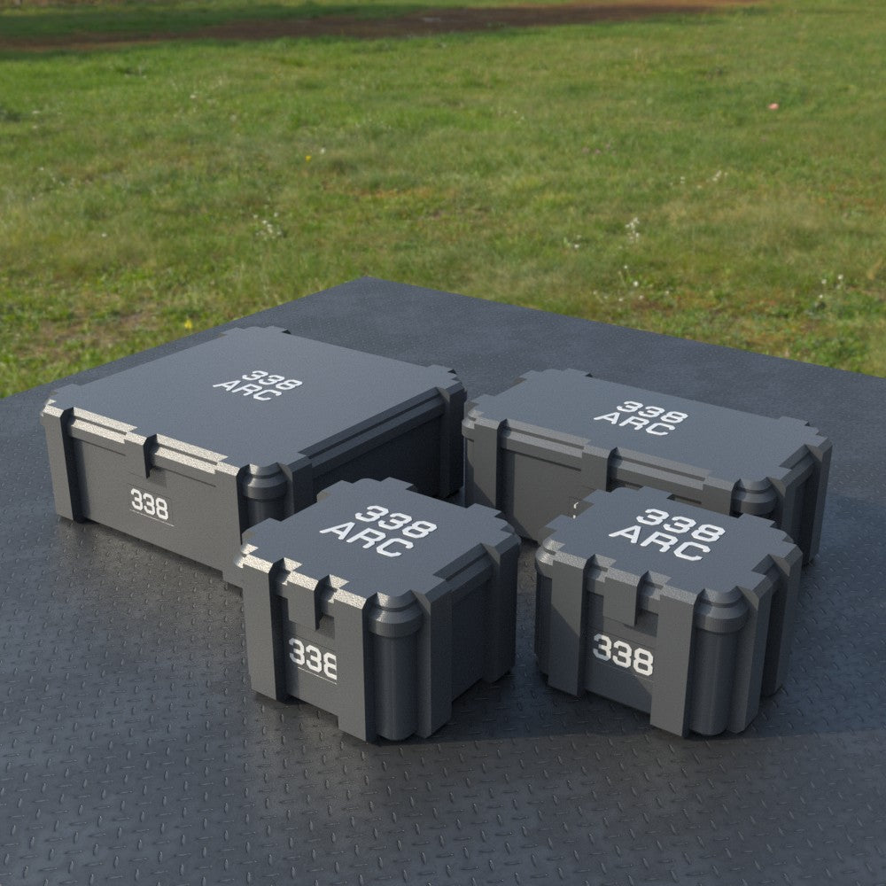 Filamelt Munitionsbox / .338 ARC / ‘Klappdeckel’  / Patronenbox, Ammo Box - 3D-Druck aus dem Westerwald