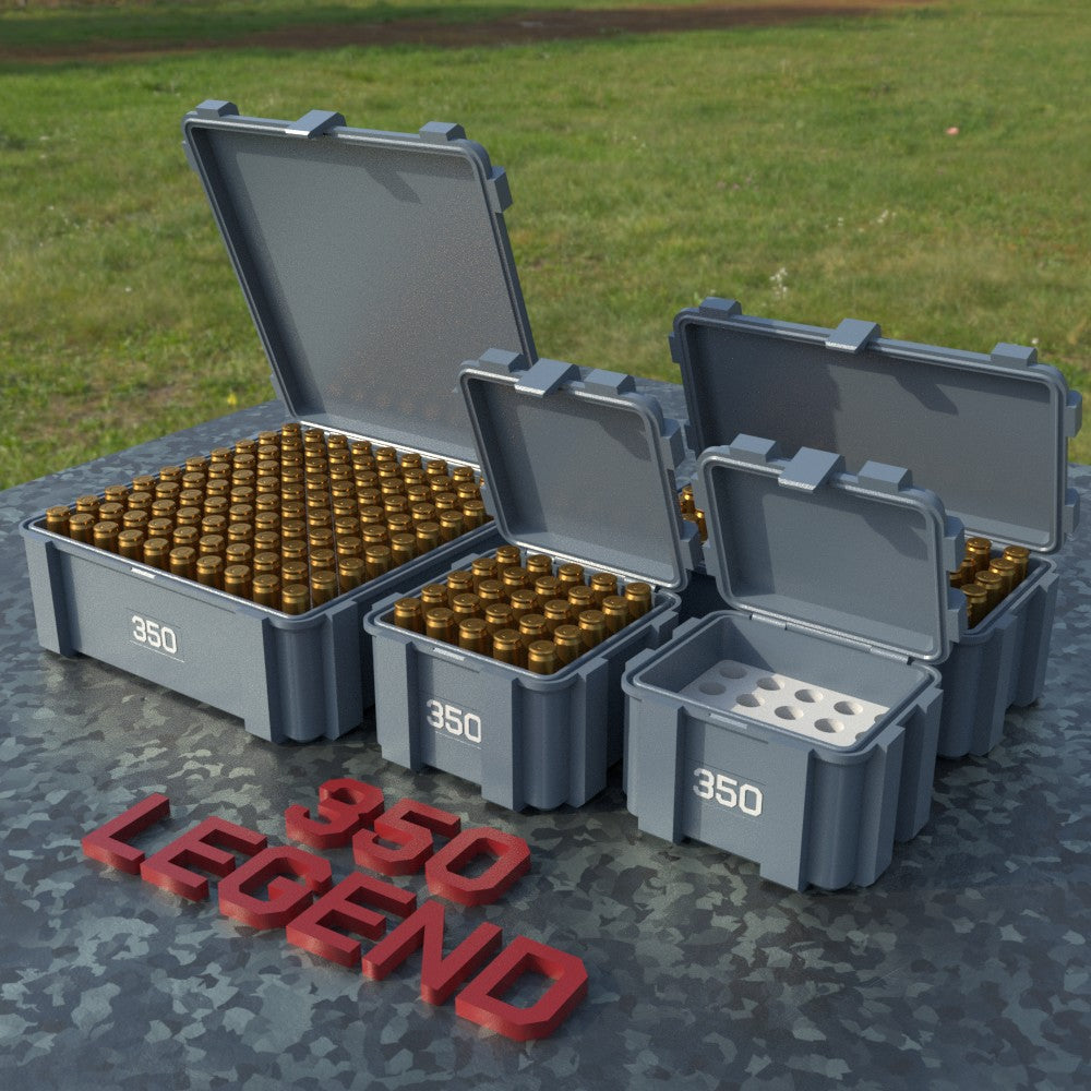 Filamelt Munitionsbox / .350 Legend / ‘Klappdeckel’  / Patronenbox, Ammo Box - 3D-Druck aus dem Westerwald