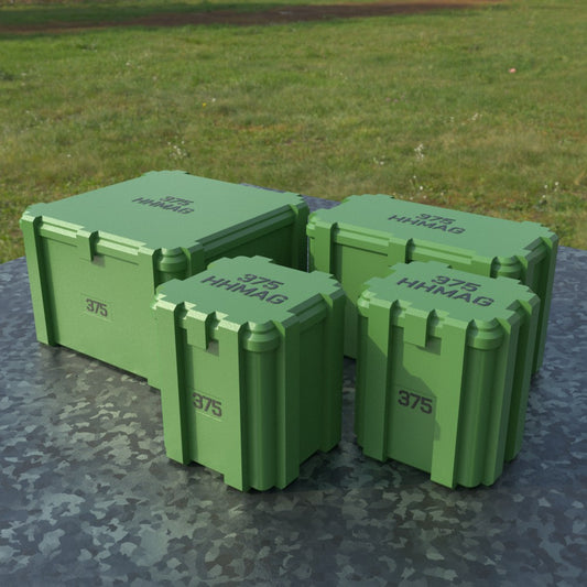 Filamelt Munitionsbox / .375 H&H Mag / ‘Klappdeckel’  / Patronenbox, Ammo Box - 3D-Druck aus dem Westerwald