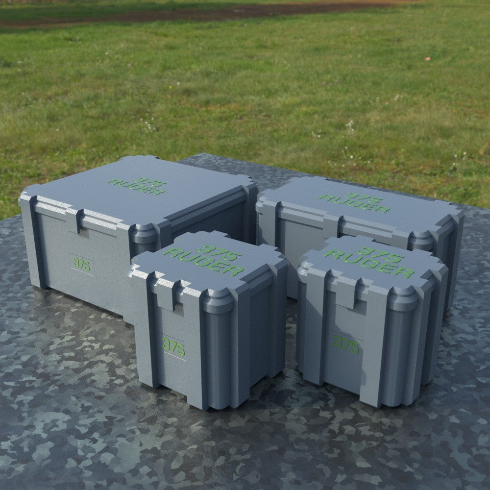 Filamelt Munitionsbox / .375 Ruger / ‘Klappdeckel’  / Patronenbox, Ammo Box - 3D-Druck aus dem Westerwald