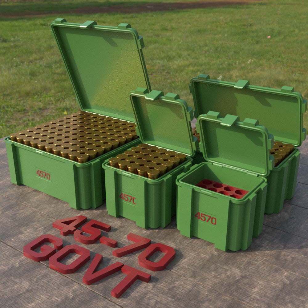Filamelt Munitionsbox / .45-70 Govt / ‘Klappdeckel’  / Patronenbox, Ammo Box - 3D-Druck aus dem Westerwald