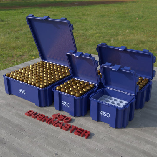 Filamelt Munitionsbox / .450 Bushmaster / ‘Klappdeckel’  / Patronenbox, Ammo Box - 3D-Druck aus dem Westerwald