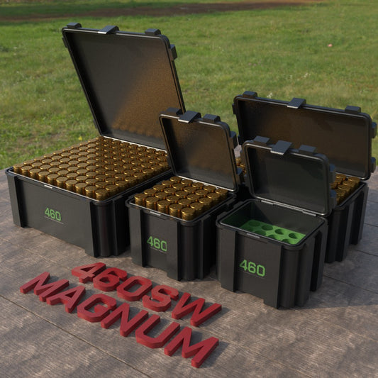 Filamelt Munitionsbox / .460 S&W Magnum / ‘Klappdeckel’  / Patronenbox, Ammo Box - 3D-Druck aus dem Westerwald