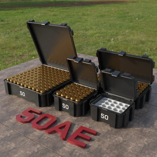 Filamelt Munitionsbox / .50 AE / ‘Klappdeckel’  / Patronenbox, Ammo Box - 3D-Druck aus dem Westerwald