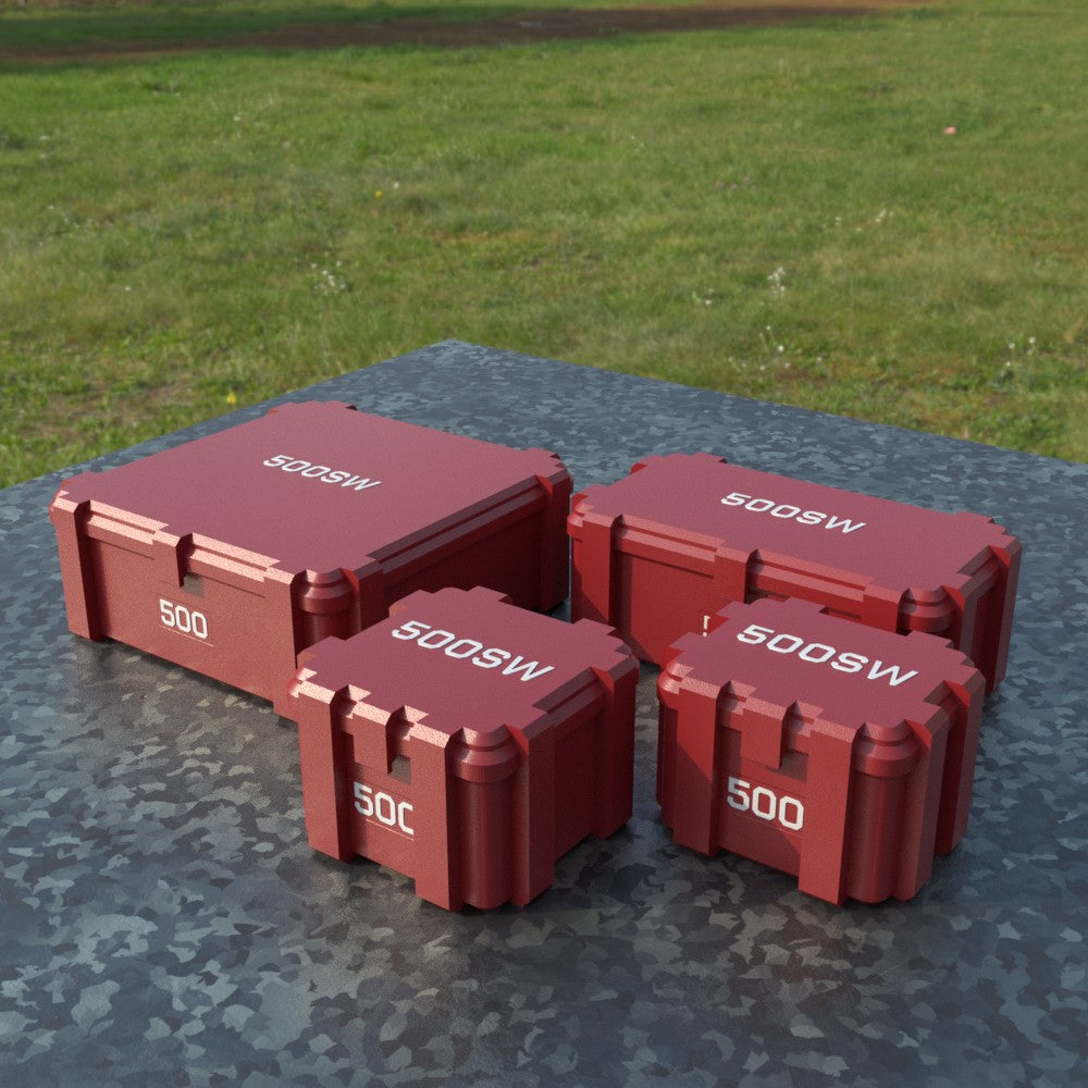 Filamelt Munitionsbox / .500 S&W / ‘Klappdeckel’  / Patronenbox, Ammo Box - 3D-Druck aus dem Westerwald