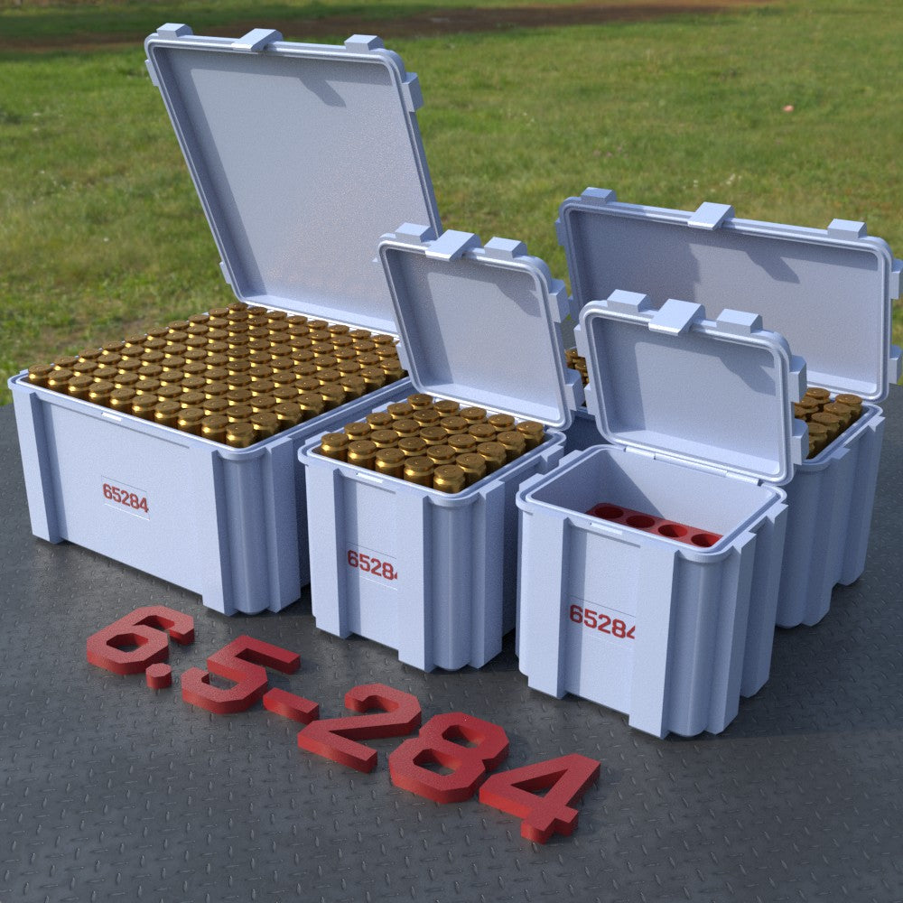 Filamelt Munitionsbox / 6.5-284 Norma / ‘Klappdeckel’  / Patronenbox, Ammo Box - 3D-Druck aus dem Westerwald