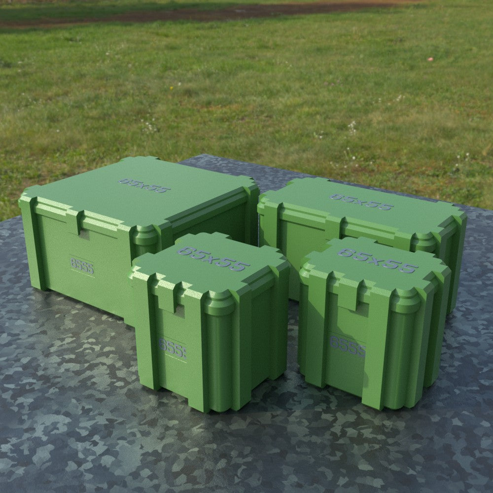 Filamelt Munitionsbox / 6.5x55 / ‘Klappdeckel’  / Patronenbox, Ammo Box - 3D-Druck aus dem Westerwald