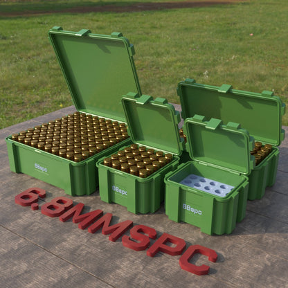 Filamelt Munitionsbox / 6.8 mm Remington SPC / ‘Klappdeckel’  / Patronenbox, Ammo Box - 3D-Druck aus dem Westerwald