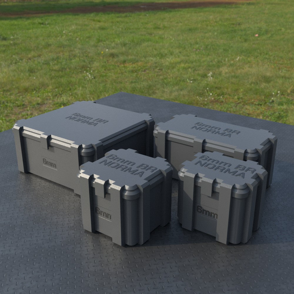 Filamelt Munitionsbox / 6mm BR Norma / ‘Klappdeckel’  / Patronenbox, Ammo Box - 3D-Druck aus dem Westerwald