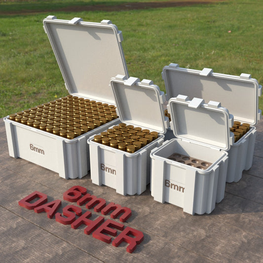 Filamelt Munitionsbox / 6mm Dasher / ‘Klappdeckel’  / Patronenbox, Ammo Box - 3D-Druck aus dem Westerwald