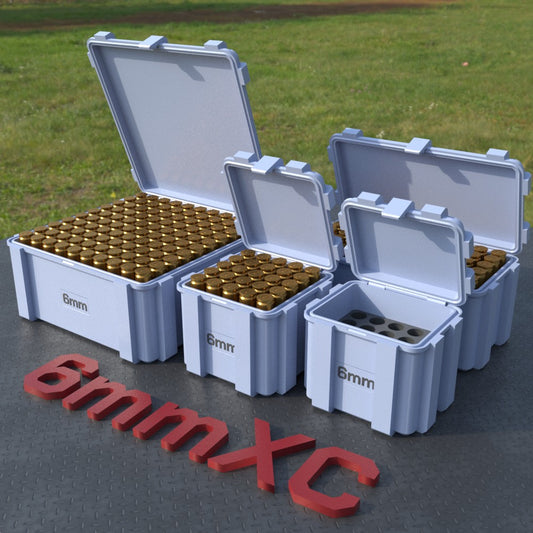 Filamelt Munitionsbox / 6mm XC / ‘Klappdeckel’  / Patronenbox, Ammo Box - 3D-Druck aus dem Westerwald