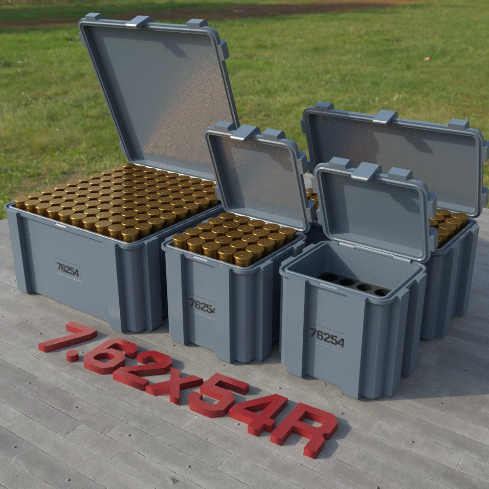 Filamelt Munitionsbox / 7.62x54R / ‘Klappdeckel’  / Patronenbox, Ammo Box - 3D-Druck aus dem Westerwald