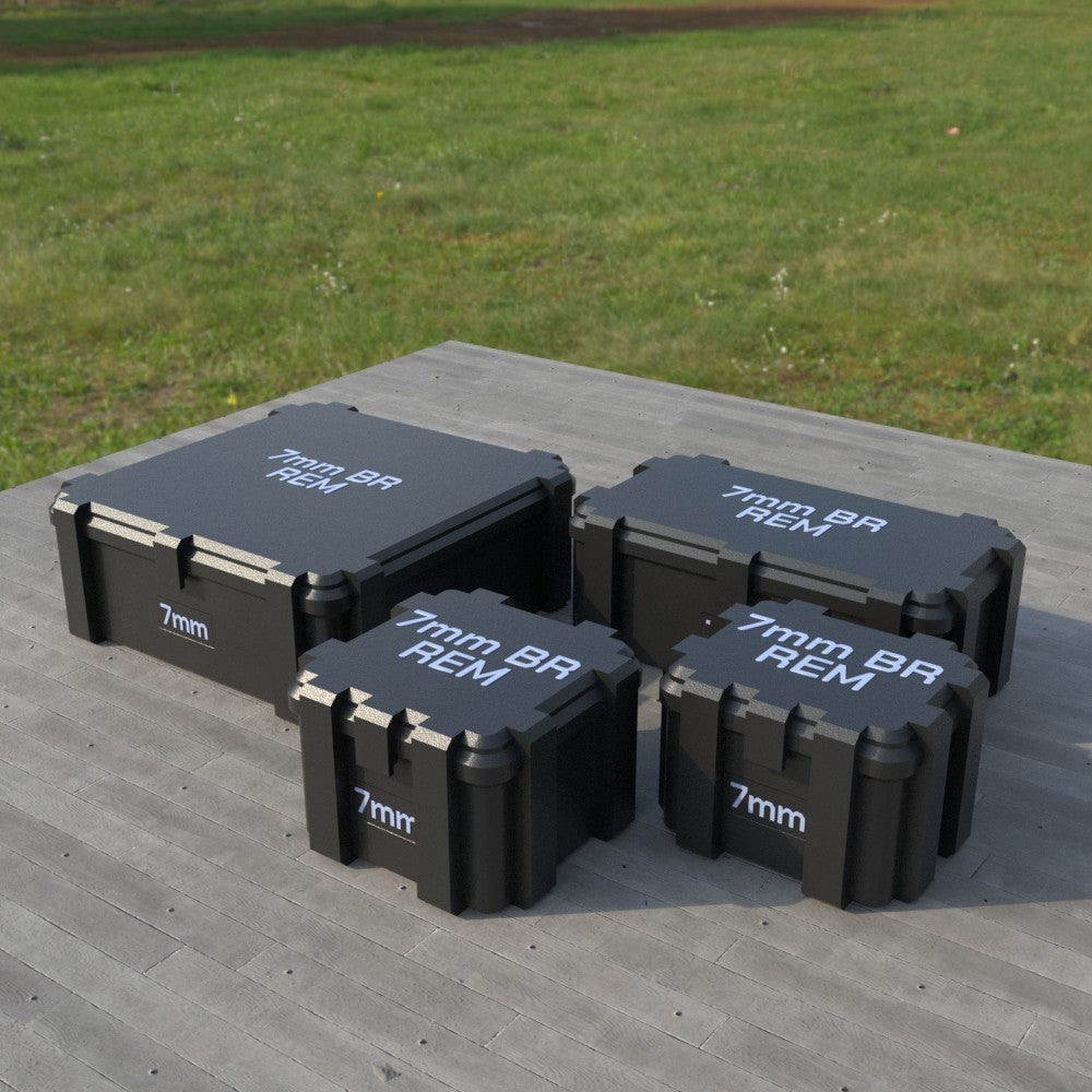 Filamelt Munitionsbox / 7mm BR Remington / ‘Klappdeckel’  / Patronenbox, Ammo Box - 3D-Druck aus dem Westerwald