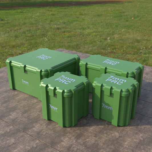 Filamelt Munitionsbox / 7mm PRC / ‘Klappdeckel’  / Patronenbox, Ammo Box - 3D-Druck aus dem Westerwald