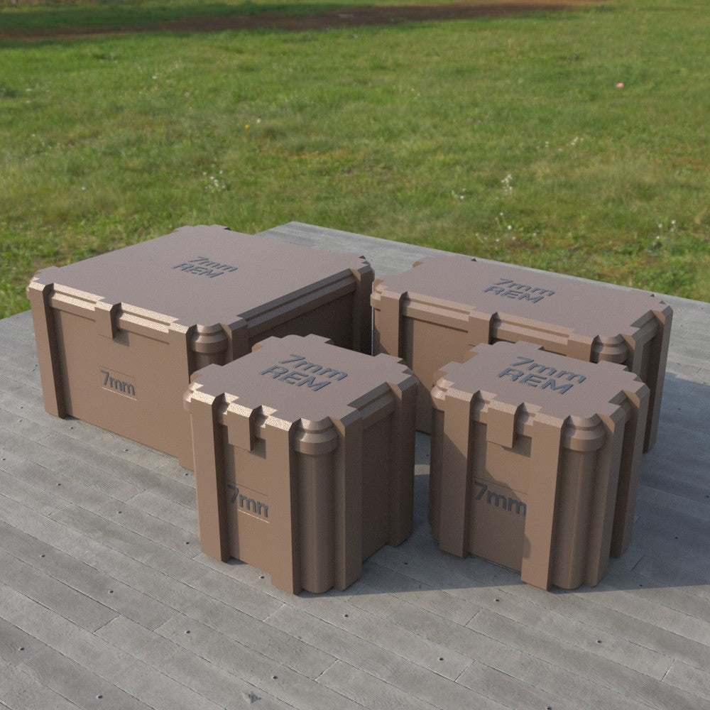 Filamelt Munitionsbox / 7mm Rem Mag / ‘Klappdeckel’  / Patronenbox, Ammo Box - 3D-Druck aus dem Westerwald