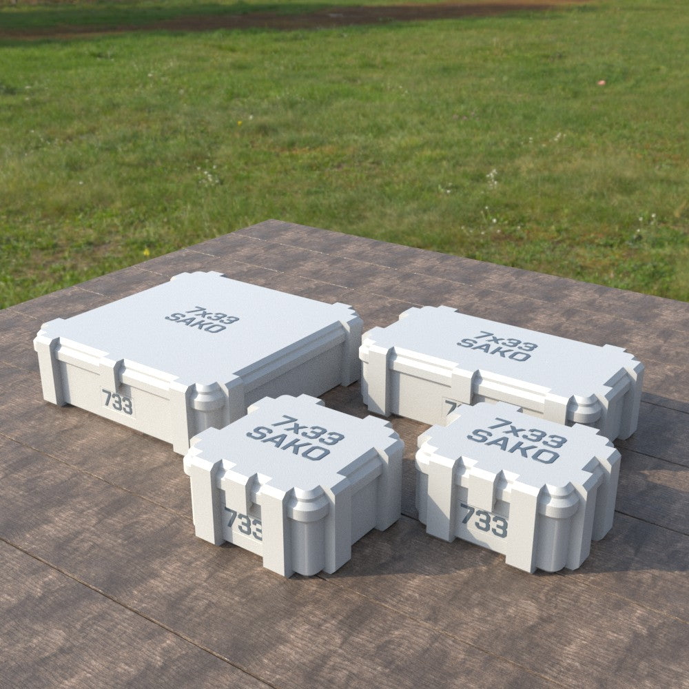 Filamelt Munitionsbox / 7x33mm Sako / ‘Klappdeckel’  / Patronenbox, Ammo Box - 3D-Druck aus dem Westerwald