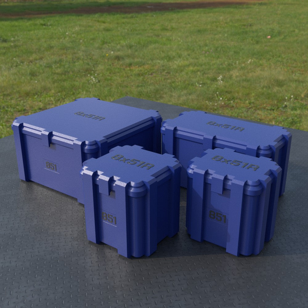 Filamelt Munitionsbox / 8x51R / ‘Klappdeckel’  / Patronenbox, Ammo Box - 3D-Druck aus dem Westerwald