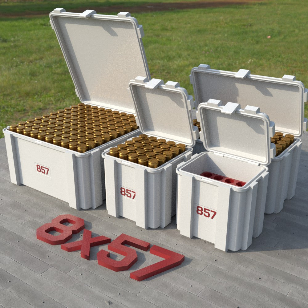 Filamelt Munitionsbox / 8x57 / ‘Klappdeckel’  / Patronenbox, Ammo Box - 3D-Druck aus dem Westerwald