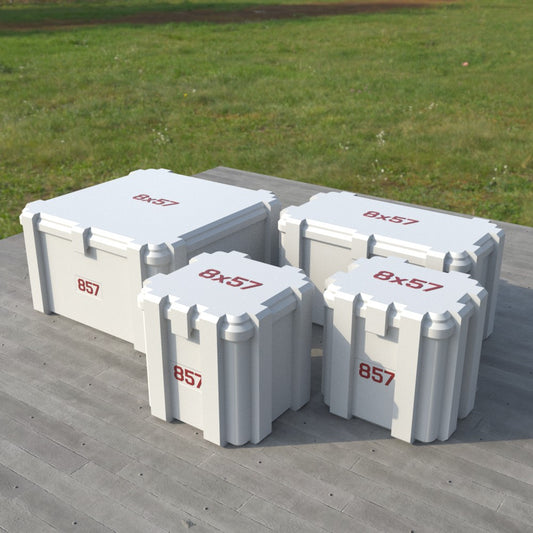 Filamelt Munitionsbox / 8x57 / ‘Klappdeckel’  / Patronenbox, Ammo Box - 3D-Druck aus dem Westerwald