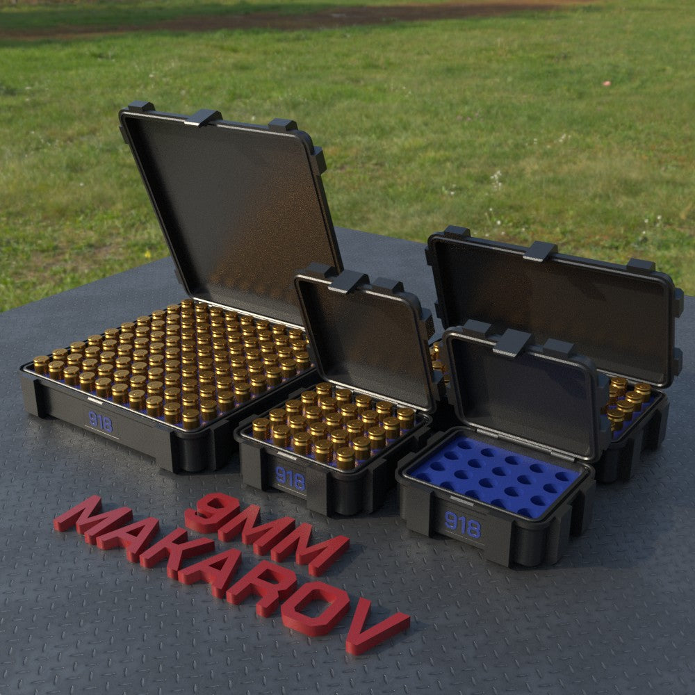 Filamelt Munitionsbox / 9mm Mak (9x18) / ‘Klappdeckel’  / Patronenbox, Ammo Box - 3D-Druck aus dem Westerwald