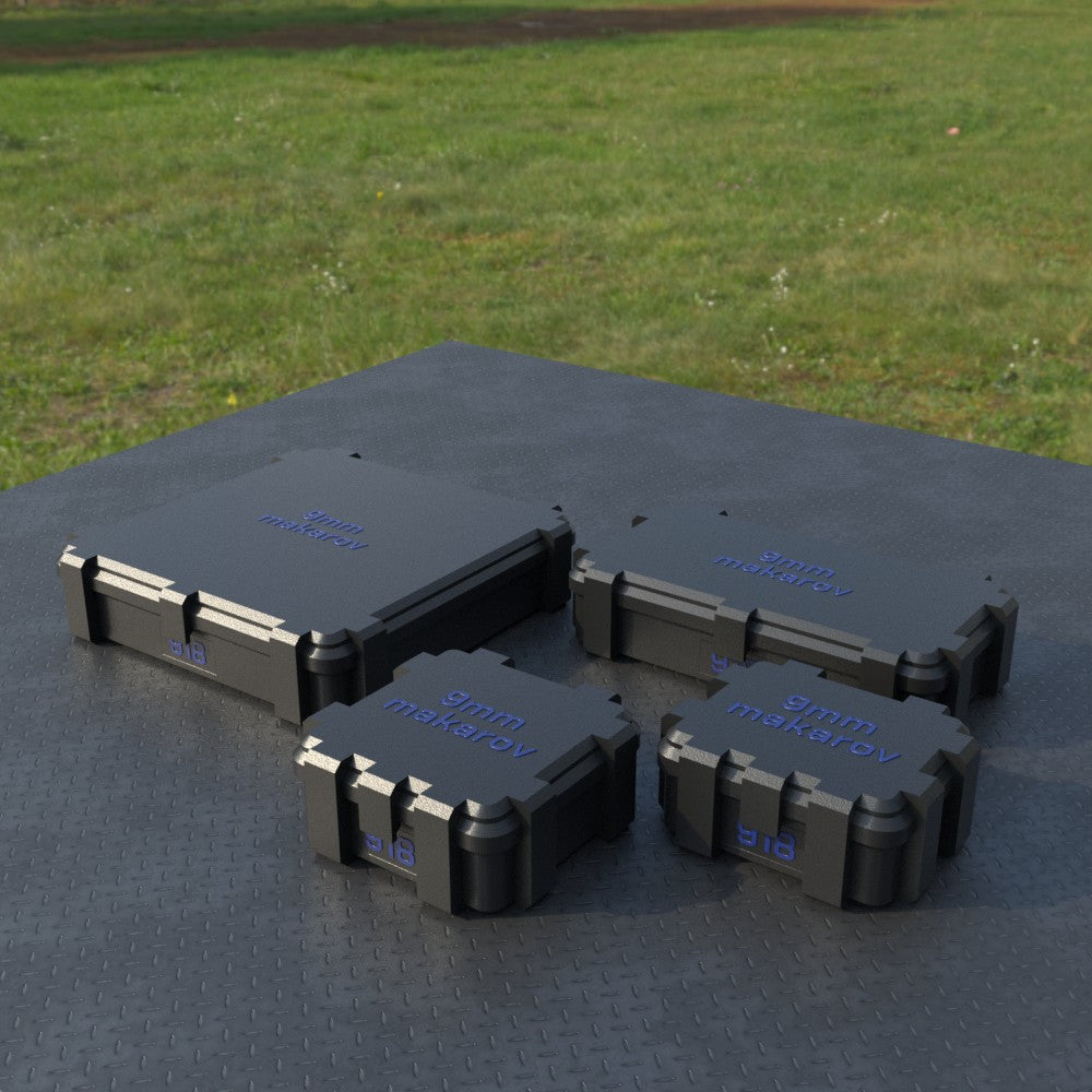 Filamelt Munitionsbox / 9mm Mak (9x18) / ‘Klappdeckel’  / Patronenbox, Ammo Box - 3D-Druck aus dem Westerwald