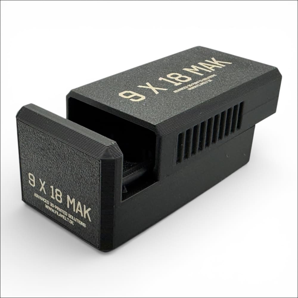 Filamelt Munitionsbox / 9mm Mak (9x18) / ‘Schiebedeckel’ 10er / Kaliberangabe (Standard) Munitionsbox